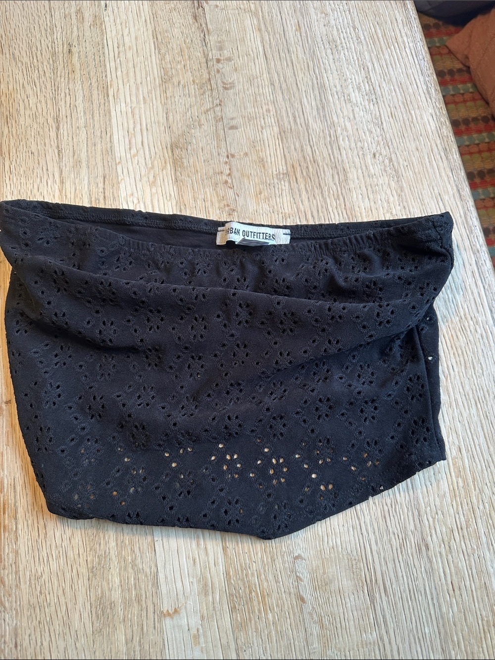 Urban Outfitters Black Eyelet top